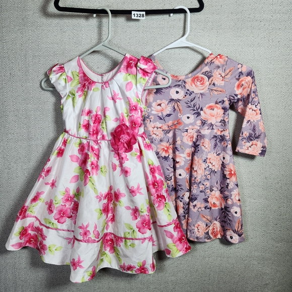 Jona Michelle & Unbranded Floral Girls 4 Dresses Set - Pink and Purple #spring - Picture 4 of 16